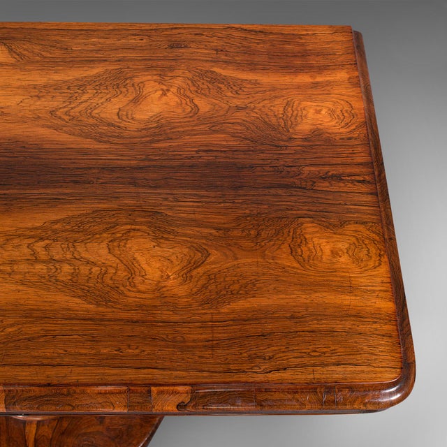 Brown Antique Folding Card Table, Rosewood, Games, Bridge, Newly Restored, Victorian For Sale - Image 8 of 12