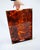 Acrylic serving tray in faux tortoiseshell, brass corners, Italy, circa 1960s. Attributed to Christian Dior Home...