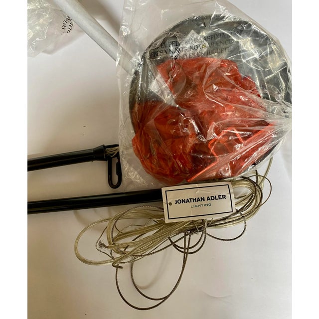 Jonathan Adler Modern Tubular Milano Kinetic Chandelier, Bronze For Sale In Philadelphia - Image 6 of 11