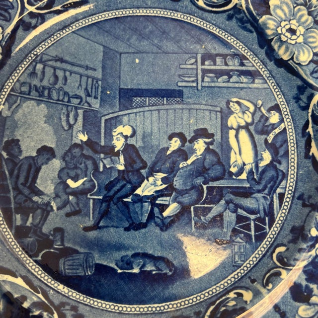 English Antique English "Dr. Syntax" Plate For Sale - Image 3 of 4