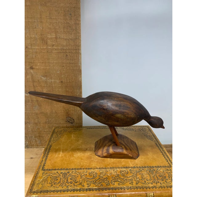 Figurative Vintage Mid 20th Century Carved Folk Art Bird For Sale - Image 3 of 5