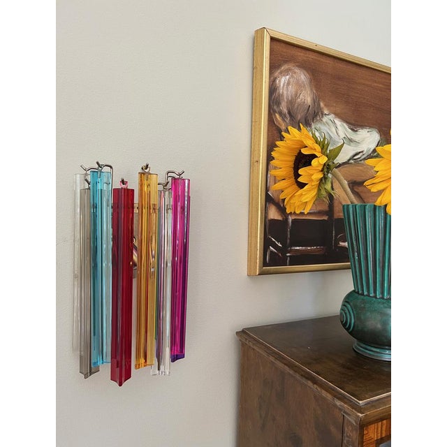 Colorful Wall Lamps in Murano Glass, Set of 4 For Sale - Image 4 of 10