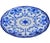 Late 19th Century Handmade English Blue-Patterned Porcelain Accent Plate For Sale - Image 4 of 7