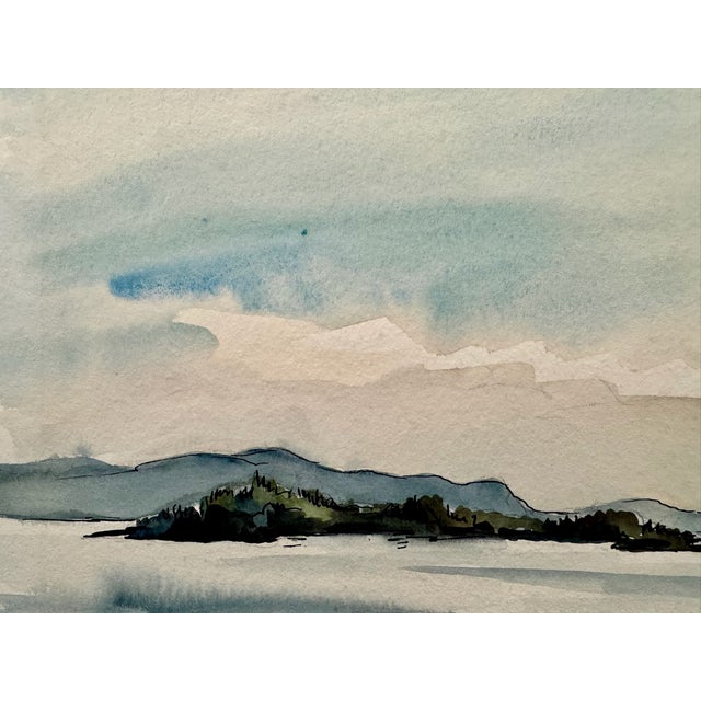 Original watercolor on paper by Henry Emil Salloch, also known as Heinz Emil Salloch, the German-born American artist and...