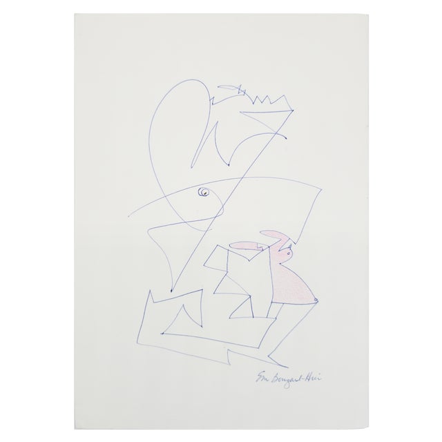 Abstract Abstract Art Folder - Eva Bouzard-Hui, C. 1990s For Sale - Image 3 of 18
