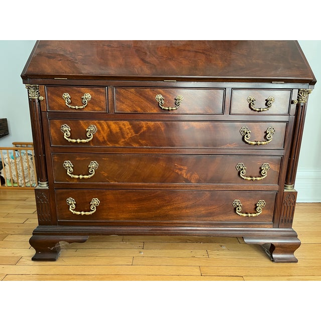 Henkel Harris Secretary Desk, 6097/6098 Complete For Sale - Image 9 of 9