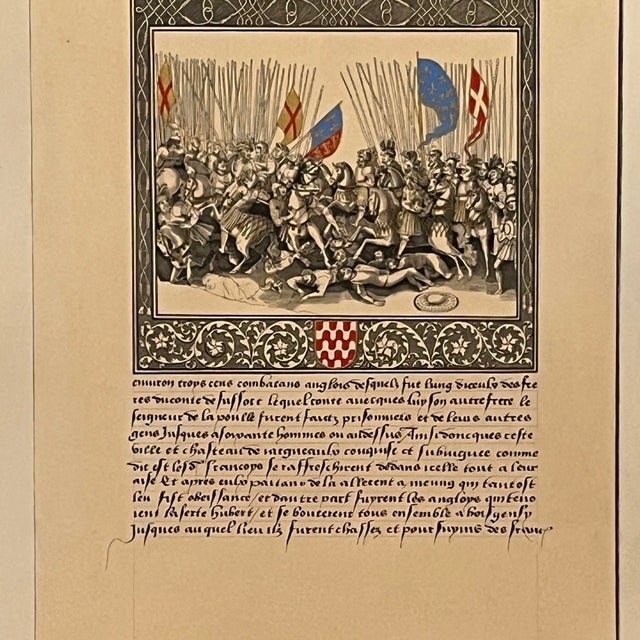 This is an exceptional, large-format folio lithograph (22" x 15") from the landmark 1840 publication Paléographie...