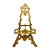 Vintage Ornate Floral Brass Display Easel — Rococo Revival / Hollywood Regency / Traditional For Sale