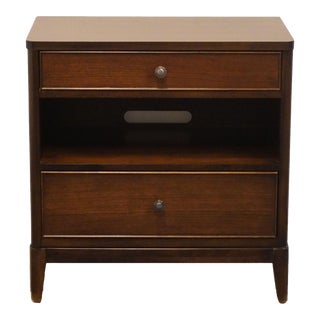 Drexel Heritage Contemporary Modern Rustic 28" Two Drawer Nightstand 260-260-1 For Sale
