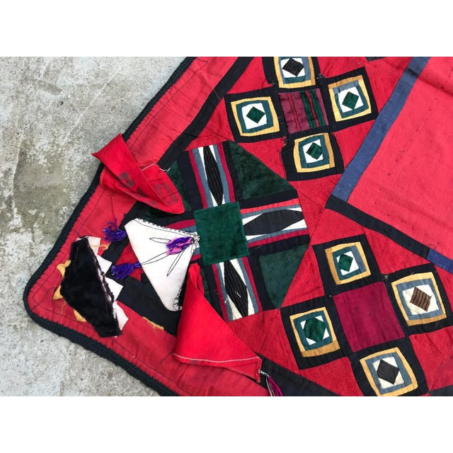 1900 - 1909 Antique Suzani Fabric For Sale - Image 5 of 8