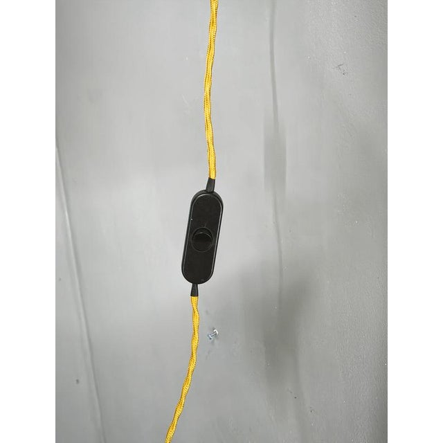 Czechoslovak Rattan and Wood Swing Arm Wall Lamp, 1960s For Sale - Image 6 of 13