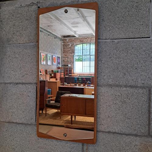 Vintage Danish Teak Mirror, 1960s For Sale - Image 4 of 4