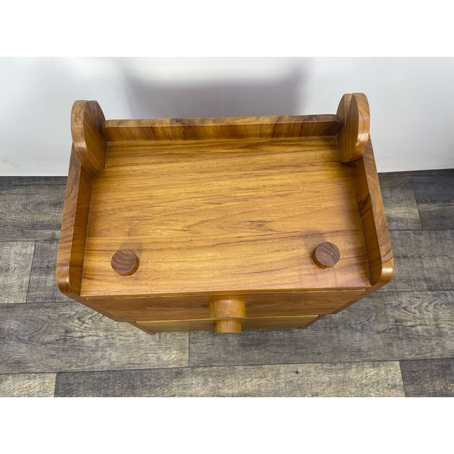 Indian Rosewood Drawer Cabinet This cabinet is made of exotic wood and features two drawers. The simple design and natural...