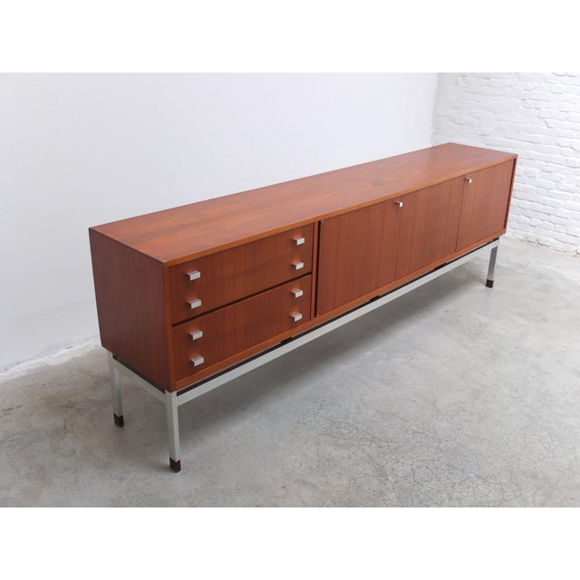 Brown Large Modernist Sideboard by Werner Wölfers for V-Form, 1960s For Sale - Image 8 of 18