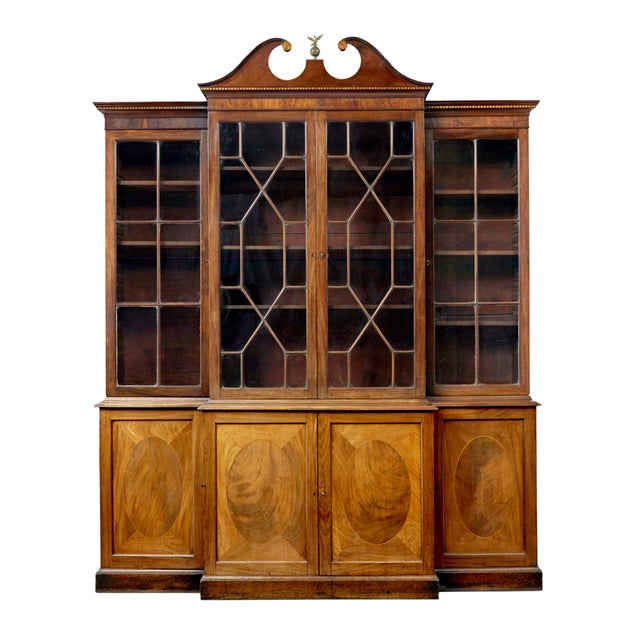 Mid-19th Century Breakfront Bookcase, 1847 For Sale - Image 10 of 10