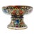 Vtg. Thia Benjarong Enamel Painted Ceramic Bowl W/Brass Rim For Sale