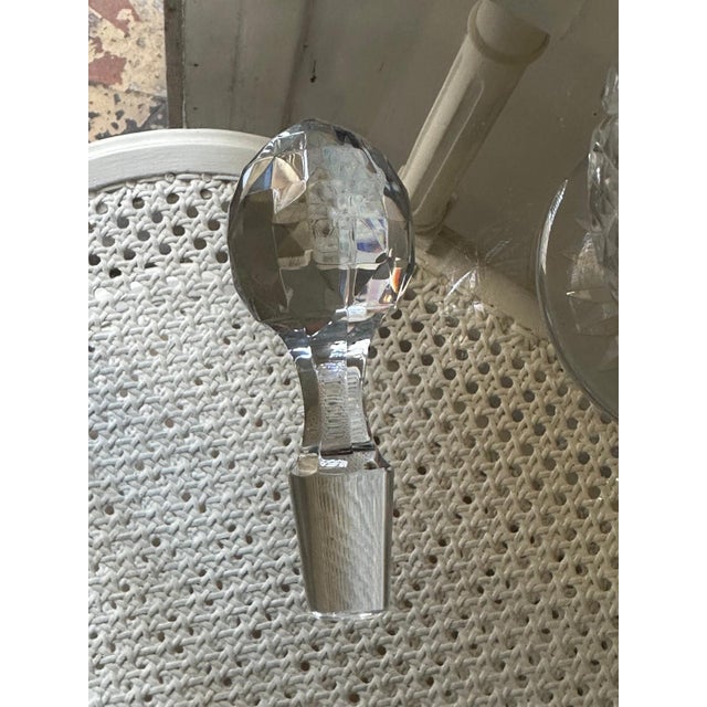 Glass Crystal Apron Wine Decanter from Baccarat, 1936 For Sale - Image 7 of 15