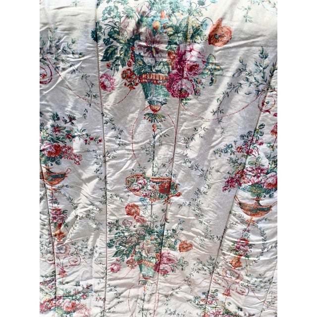Vintage Ralph Lauren Villandry Floral Urn King Comforter Cover Cotton Sateen 450 Tc 92” X 107” For Sale - Image 12 of 12