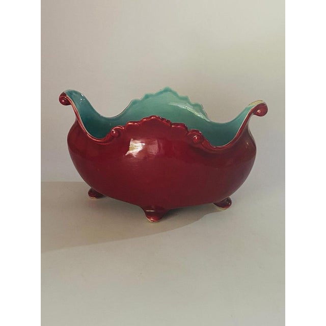 19th Century French Majolica Cache-Pot Jardinière with Blue and Purple Colors For Sale - Image 10 of 14