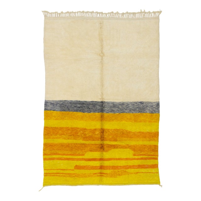 Hand-Knotted Wool Rug by Azele Studio For Sale