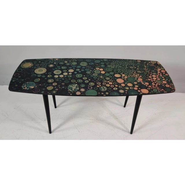 Black Vintage Table in Ash, 1960s For Sale - Image 8 of 8