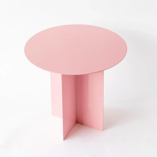 Small Round Pink Coffee Table by Secondome Edizioni For Sale - Image 6 of 8