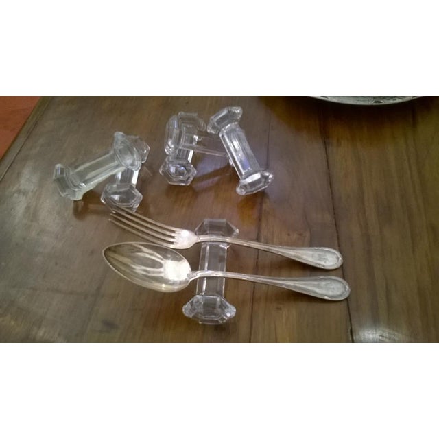 1920s Italian Glass Cutlery Set, 1920s, Set of 6 For Sale - Image 5 of 9