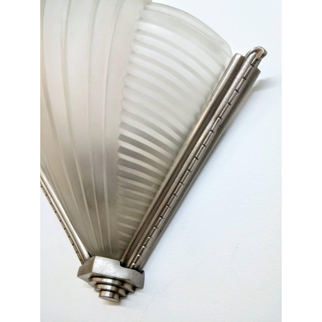 French Art Deco Wall Sconces by Petitot - a Pair For Sale In New York - Image 6 of 8