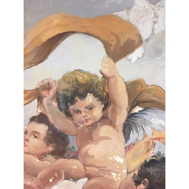 Gustavian (Swedish) Antique European Oil on Canvas For Sale - Image 3 of 10