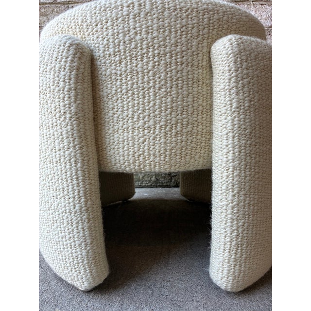 Vintage Wrap Pouf, Newly Reupholstered For Sale - Image 12 of 13