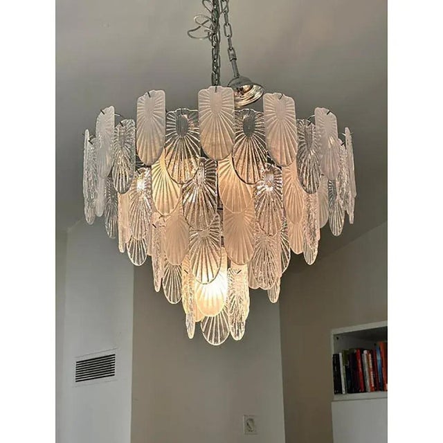Glass Murano Style Chandelier by Simoeng For Sale - Image 7 of 10