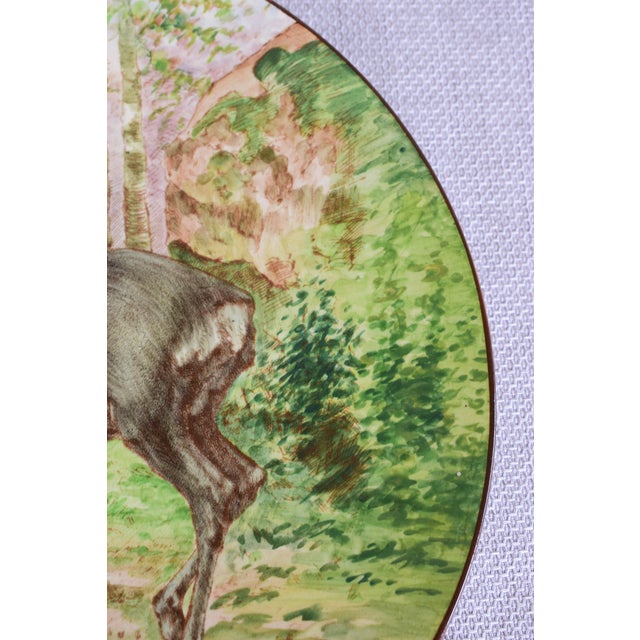 Large Wall Plate by Longchamp, 1890s For Sale - Image 6 of 9