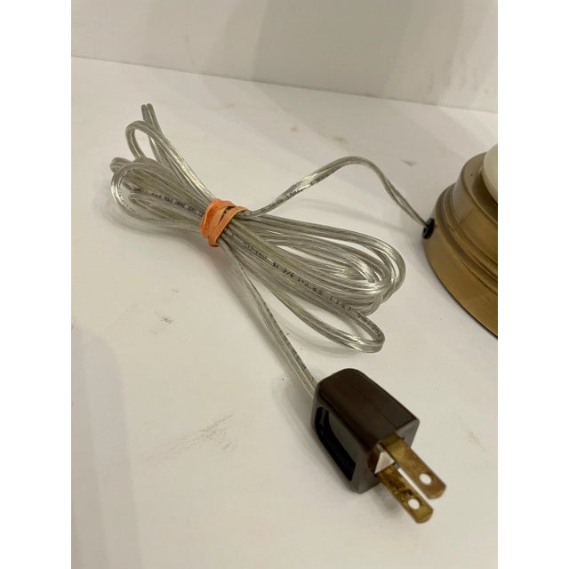 Ginger Jar Form Table Lamps On Patinated Bases - a Pair For Sale In New York - Image 6 of 10