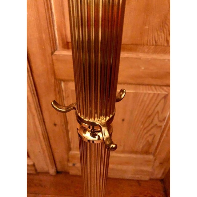 Hollywood Regency Brass Coat and Hat Rack, 1950s For Sale - Image 10 of 15