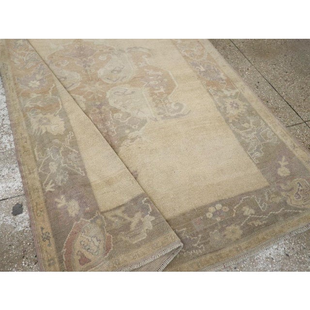 Galerie Shabab Collection Mid-20th Century Turkish Anatolian Wide Gallery Runner For Sale - Image 9 of 10