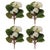 Rustic African Violet Flower Bush (Set of 4) For Sale - Image 3 of 3