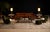 A striking and highly characteristic seating group by Carlo Hauner, this pair of armchairs with matching pouf captures the...