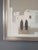 Cream Mid-Century Modern 'Quiet Commune' Original Figure City Oil Painting by Swedish Artist Fabian Lundqvist (1913-1989), Framed For Sale - Image 8 of 12