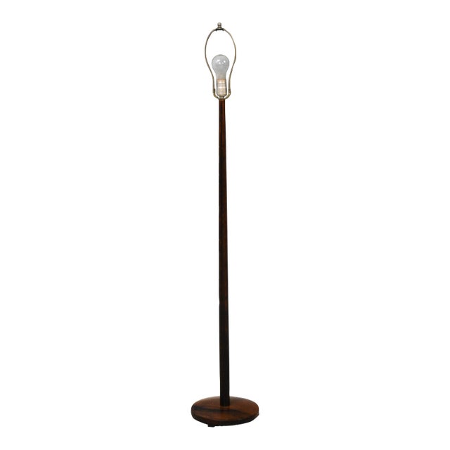 1960s Swedish Rosewood Mid Century Modern Floor Lamp For Sale