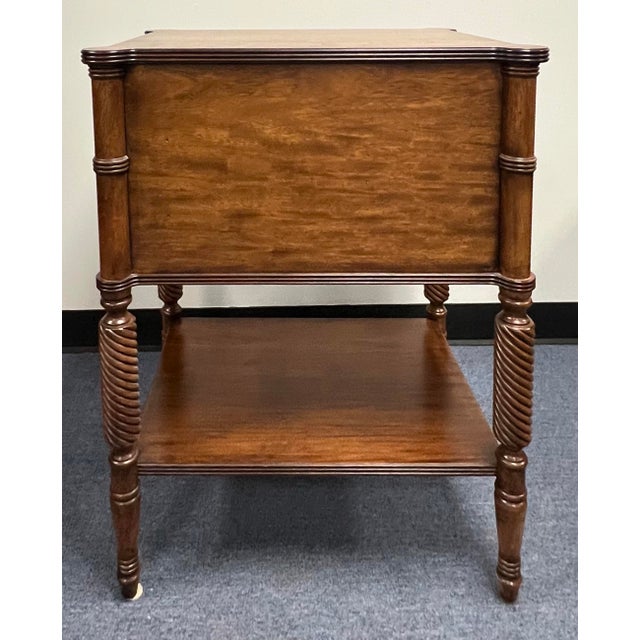 Ethan Allen Mahogany Melville Nightstand For Sale - Image 10 of 11