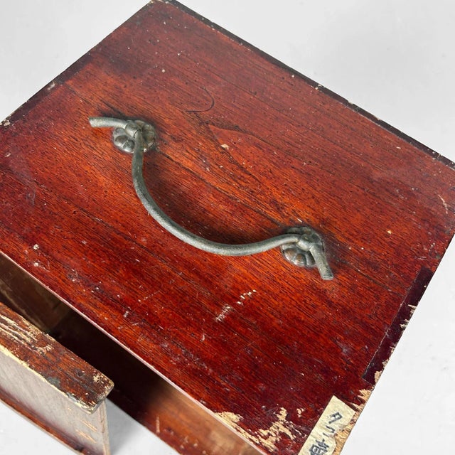Wood Antique Wooden Storage Box, Japan, 1900 For Sale - Image 7 of 17