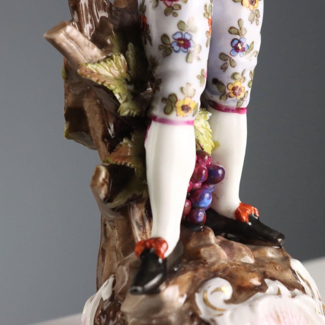 German Porcelain Figurine from Volkstedter Manufactory For Sale - Image 4 of 10