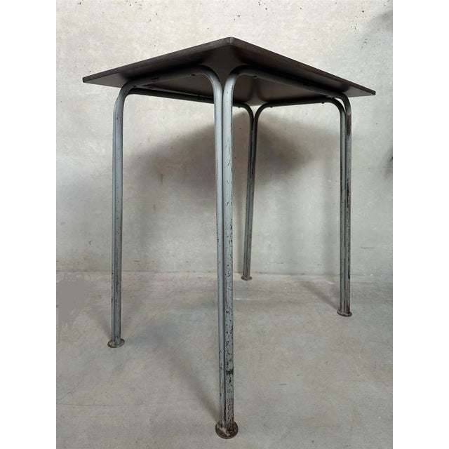 Vintage Industrial Steel and Composite School Desk, 1960s For Sale - Image 6 of 18