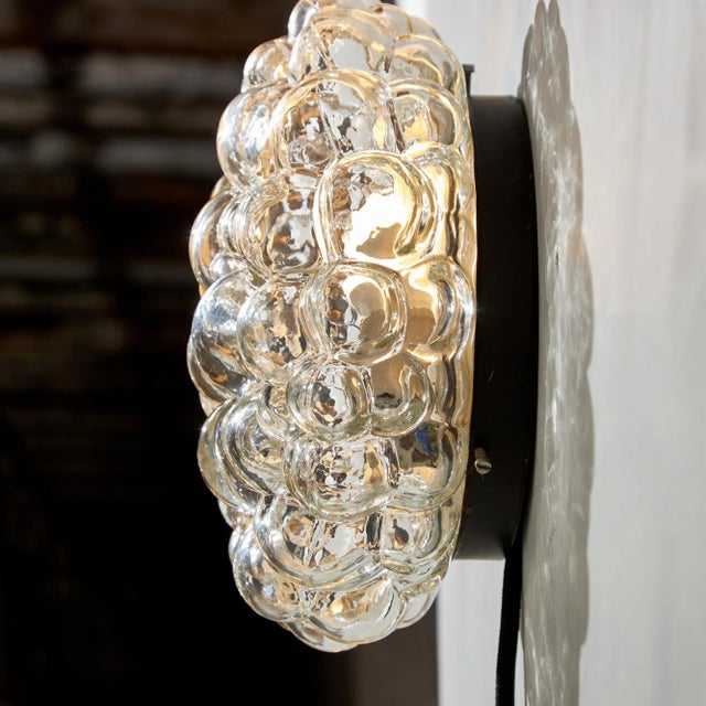 Bubble Glass Wall Light by Helena Tynell for Limburg, 1960s For Sale - Image 3 of 11