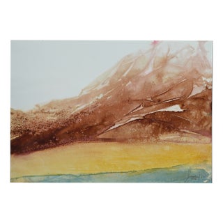 Cala Amarilla 2 Abstract Landscape by Macarena Sanz For Sale