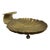 Large Vintage Brass Scallop Shell Centerpiece Bowl For Sale