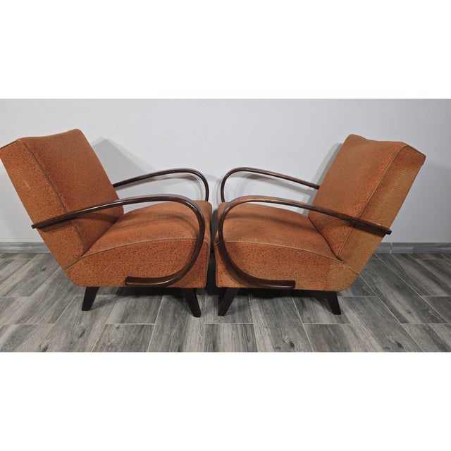 Vintage Armchairs from Jindrich Halabala, 1940s, Set of 2 For Sale - Image 11 of 14