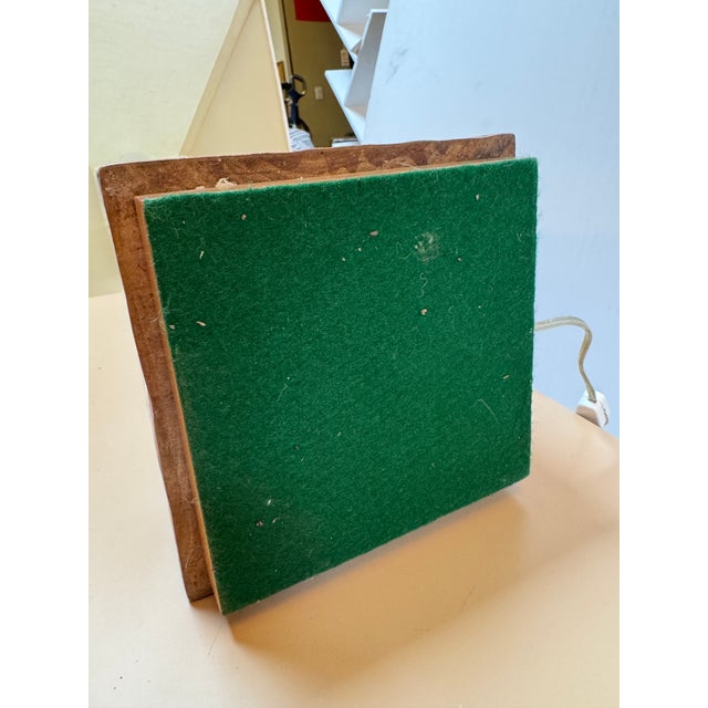 Wood Artisan Crafted Wood Table Lamp For Sale - Image 7 of 13