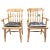 American Country Dining Chairs With Rush Seats and Loose Tufted Vinyl Seat Pads - Set of 6 For Sale - Image 9 of 13