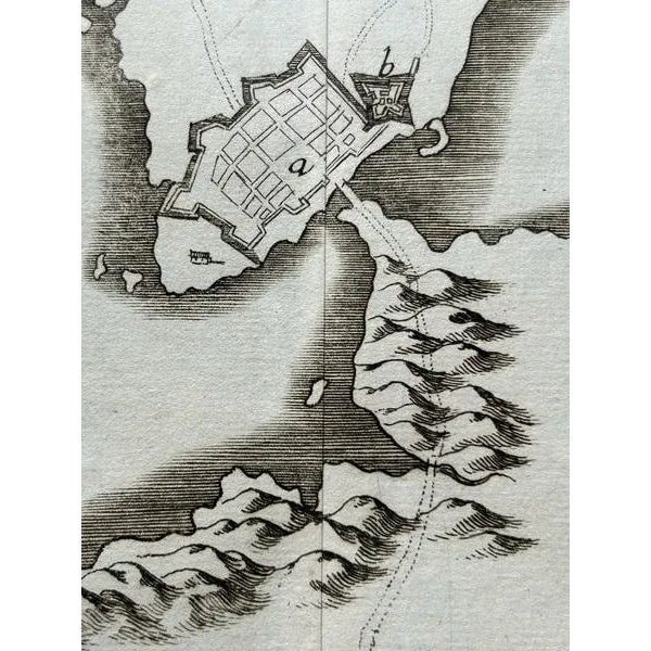 Black Map of Vänersborg by Merian, 1680 For Sale - Image 8 of 10